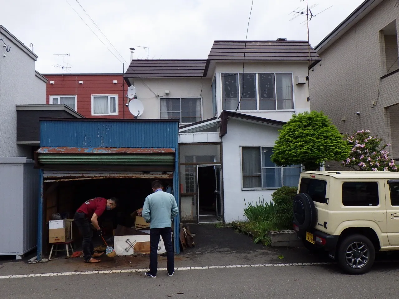 発寒住宅車庫解体・改修工事